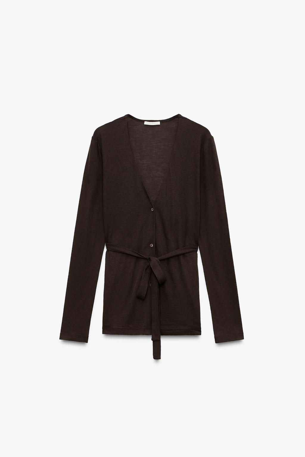 100% WOOL CARDIGAN - Zara фото 4