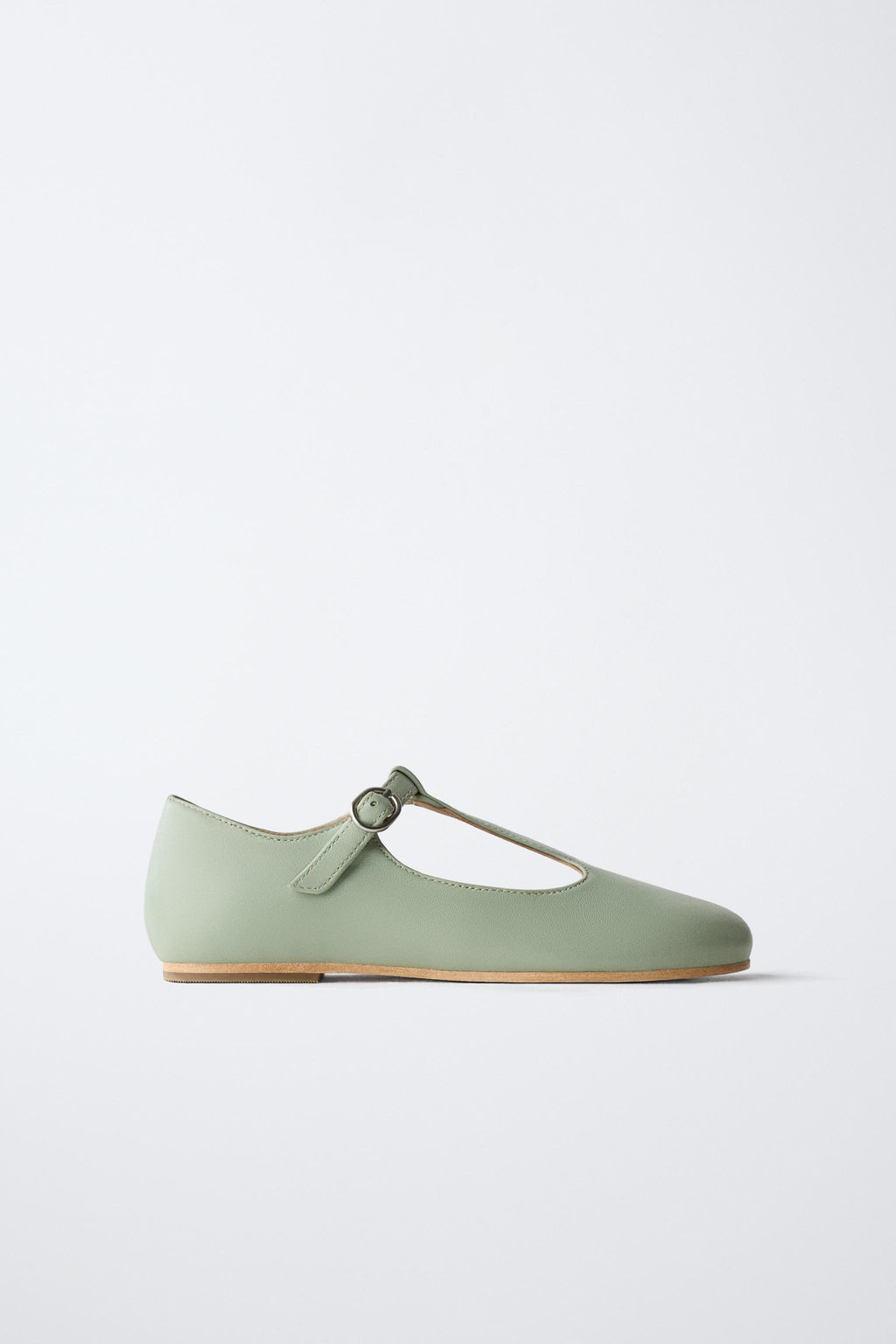 T-BAR LEATHER BALLET FLATS - LIMITED EDITION - Zara фото 12