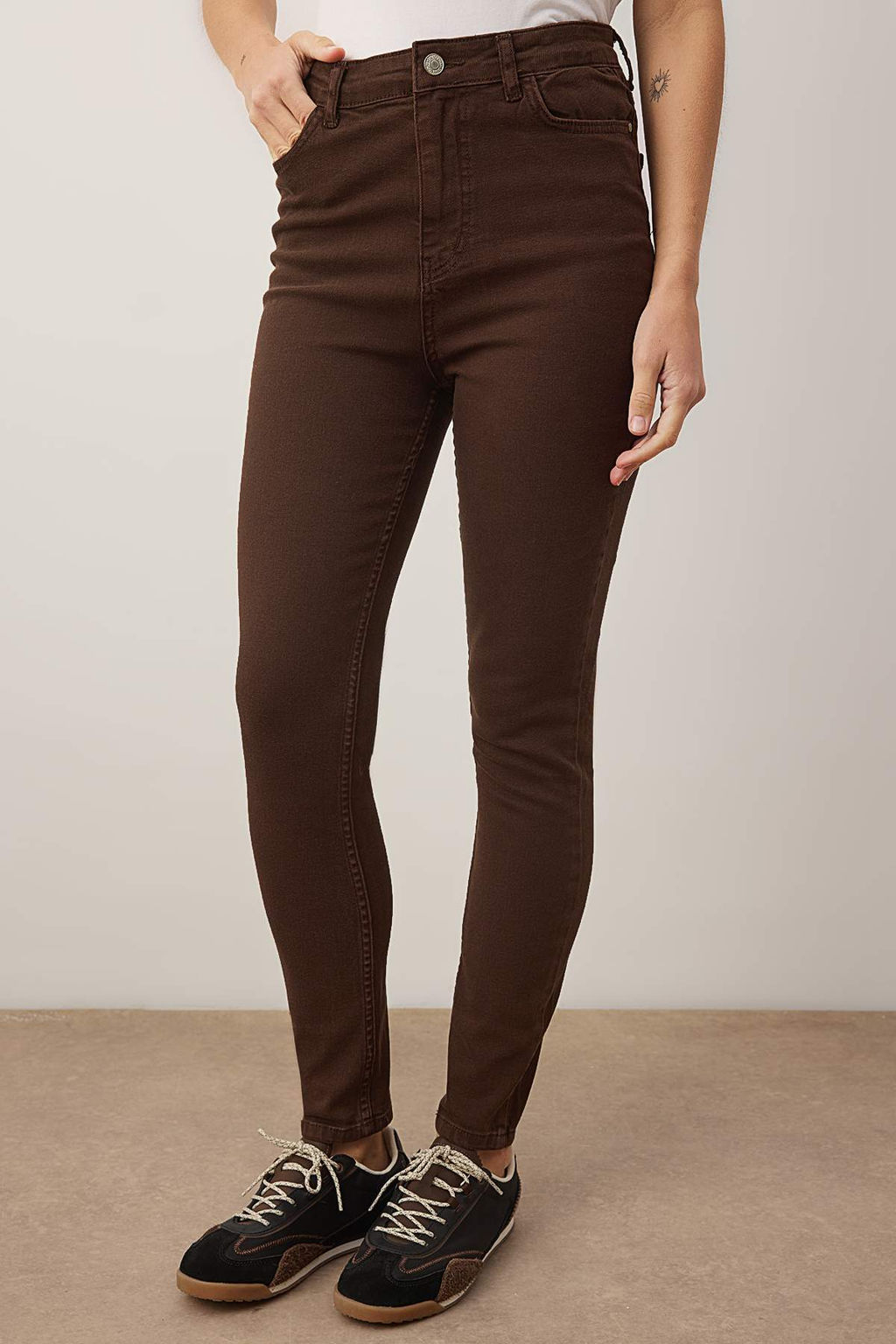TRENDYOLMILLA Lacivert Yuksek Bel Skinny Jeans TWOAW24JE00068  фото 15