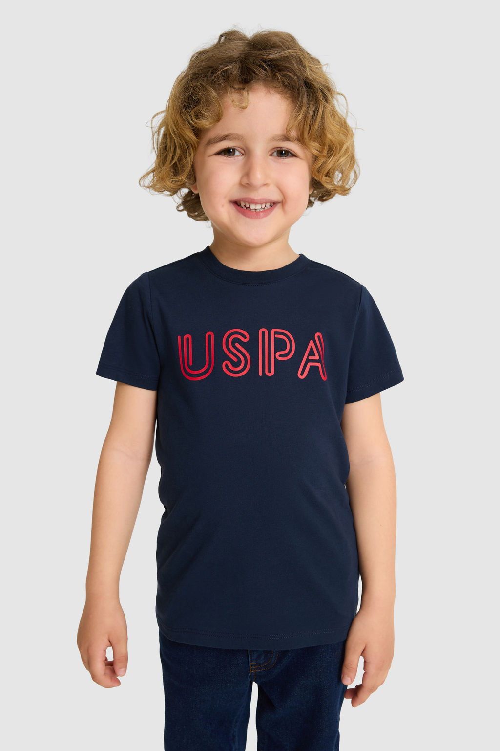 Erkek Гocuk Lacivert Bisiklet Yaka Basic TiЕГrt - U.s. polo assn фото 3