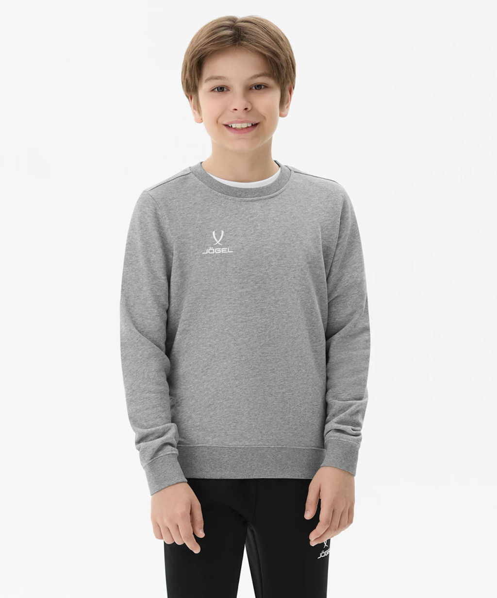 Свитшот JOGEL ESSENTIAL Sweatshirt, серый меланж, детский  фото 6