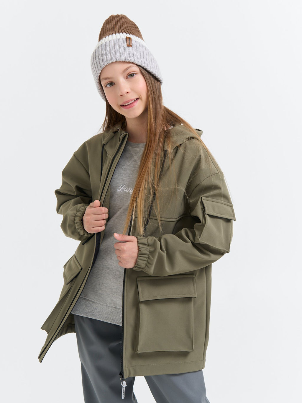 Куртка Softshell демисезонная Хаки 7+ - Bungly фото 7
