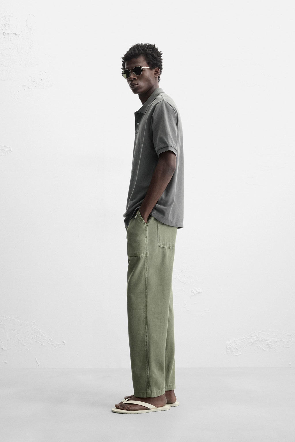 WASHED PIQU_ POLO SHIRT - Zara фото 4