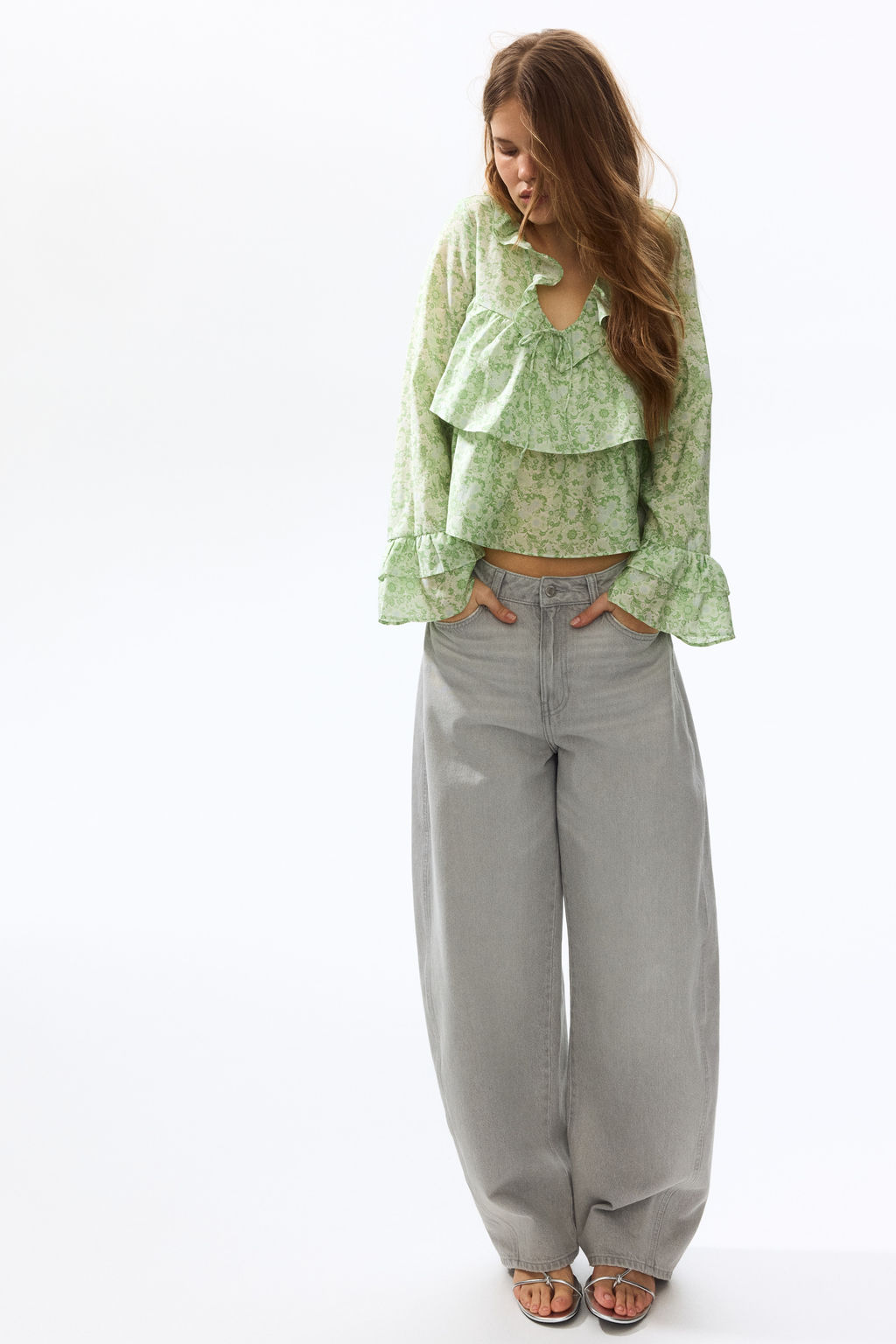 Blusa de volantes - H&m фото 3