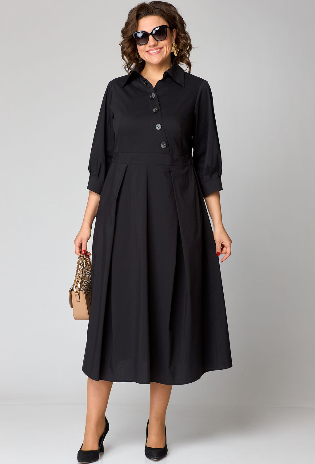 Платье EVA GRANT 7176 чёрный