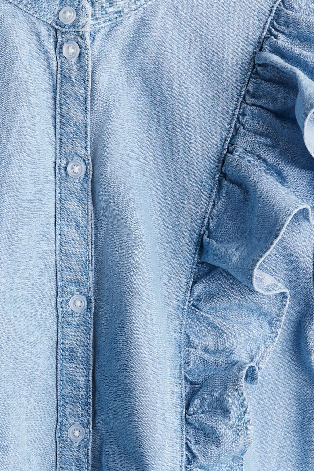 Blusa denim con volantes - H&m фото 6