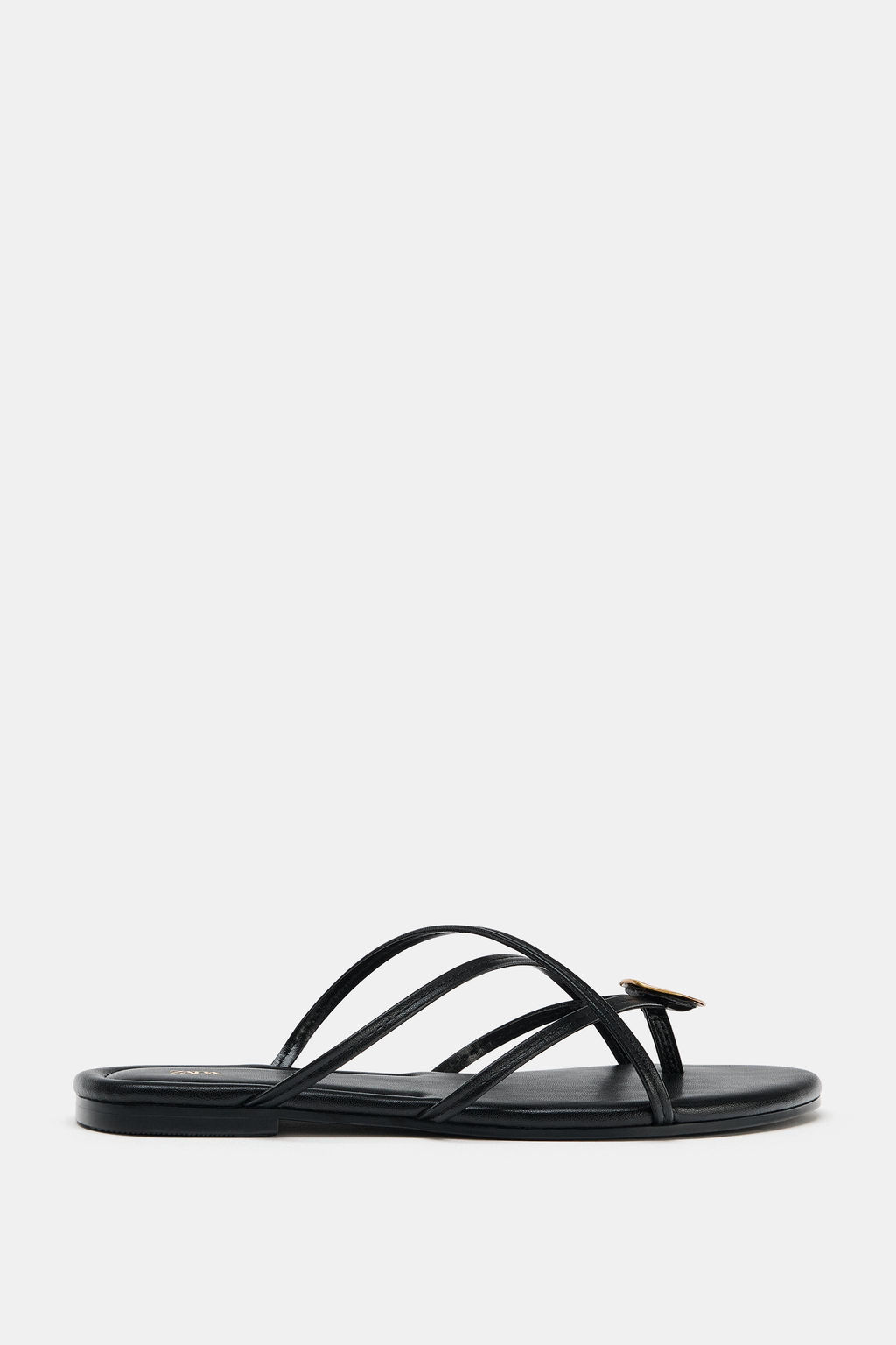 SANDALIA PLANA MULTI TIRAS / Negro - Zara фото 3