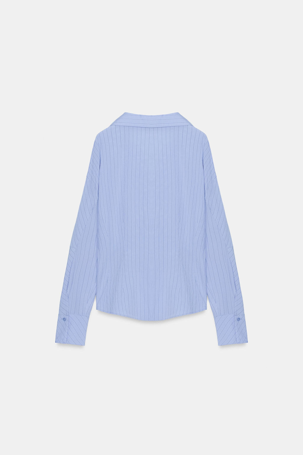 CAMISA ENTALLADA RAYAS / Celeste - Zara фото 7