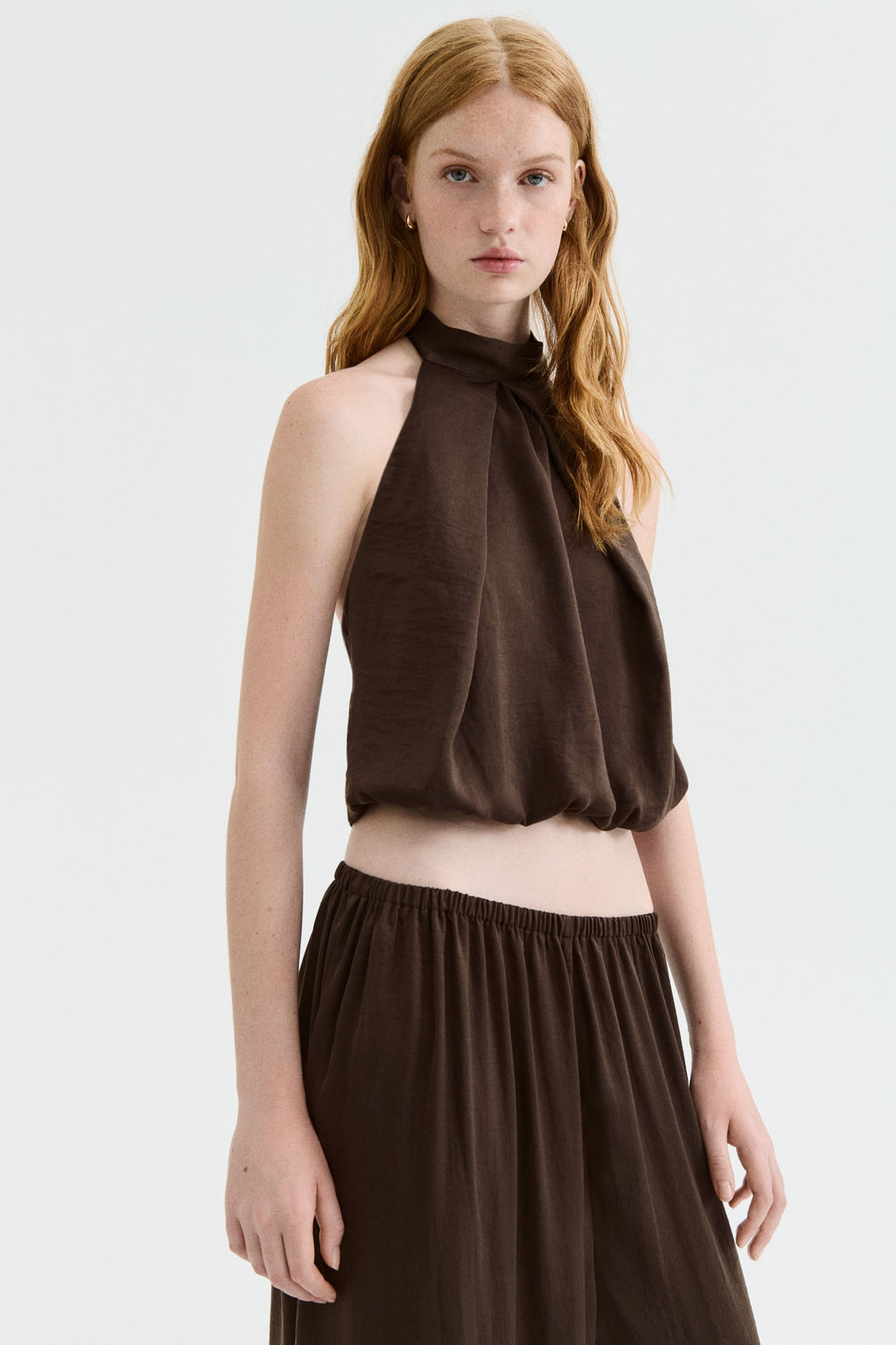 Top halter de sat?n - H&m фото 5