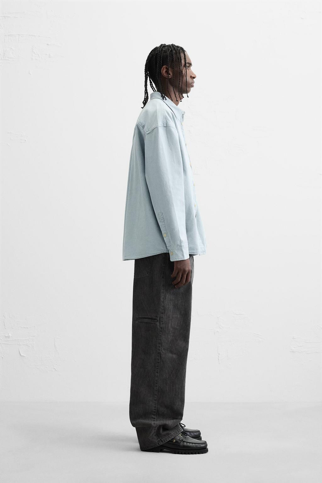 WAVE BAGGY FIT JEANS - Zara фото 4