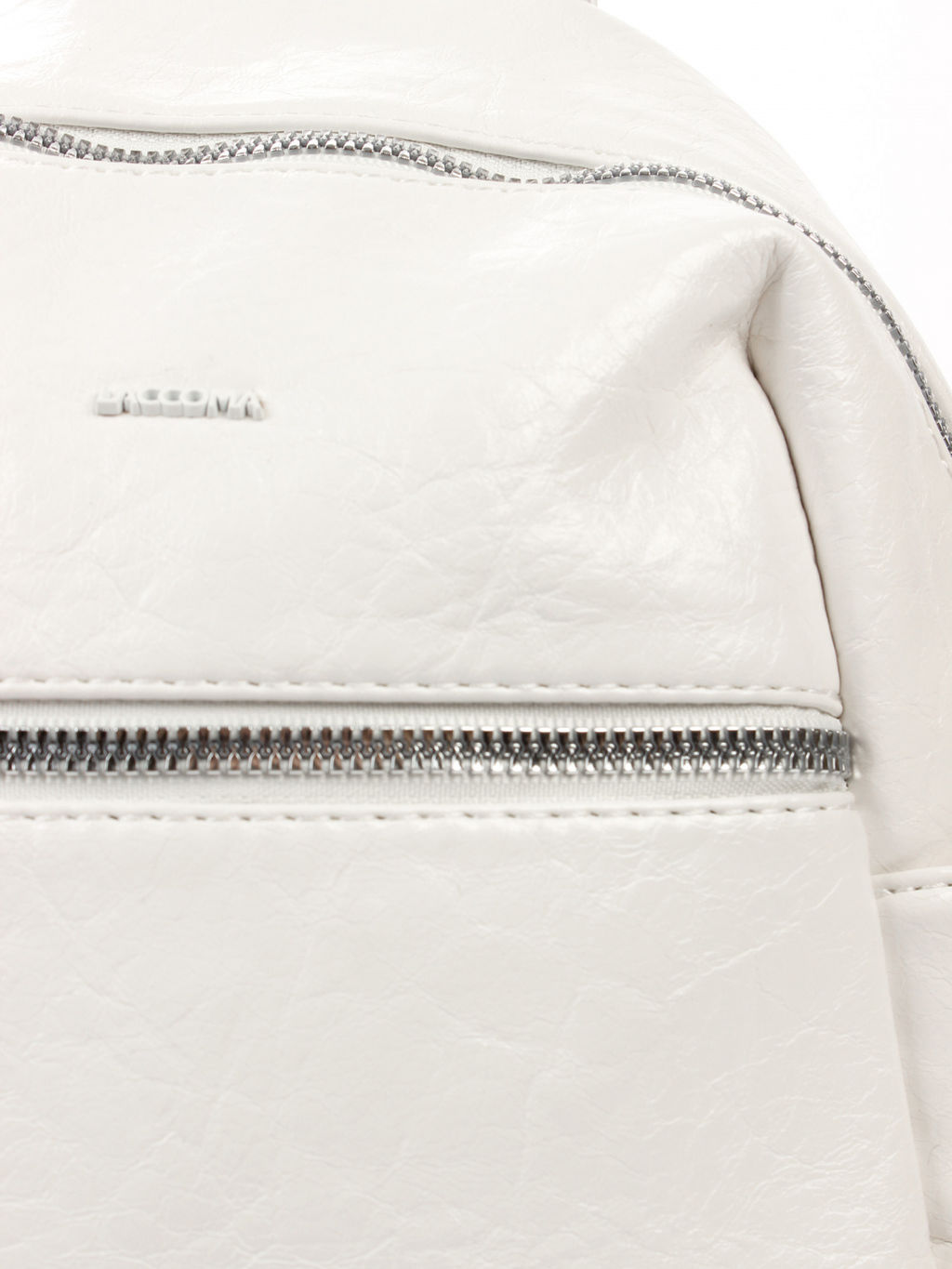 LACCOMA рюкзак Жизель-белый эко кожа хлопок  фото 6