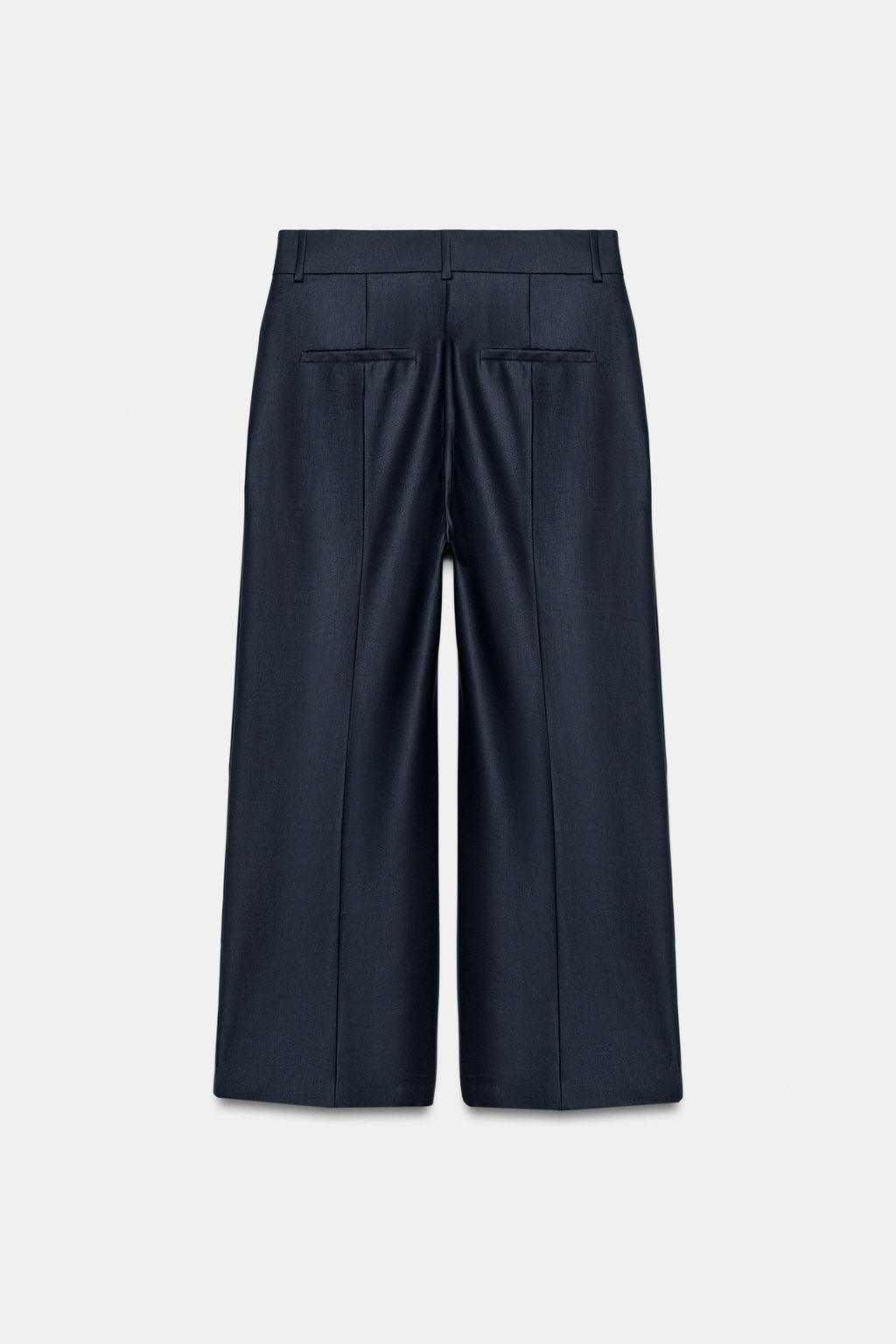 PANTAL?N RAYA PLANCHADA MEZCLA LANA ZW COLLECTION / Marino - Zara фото 5