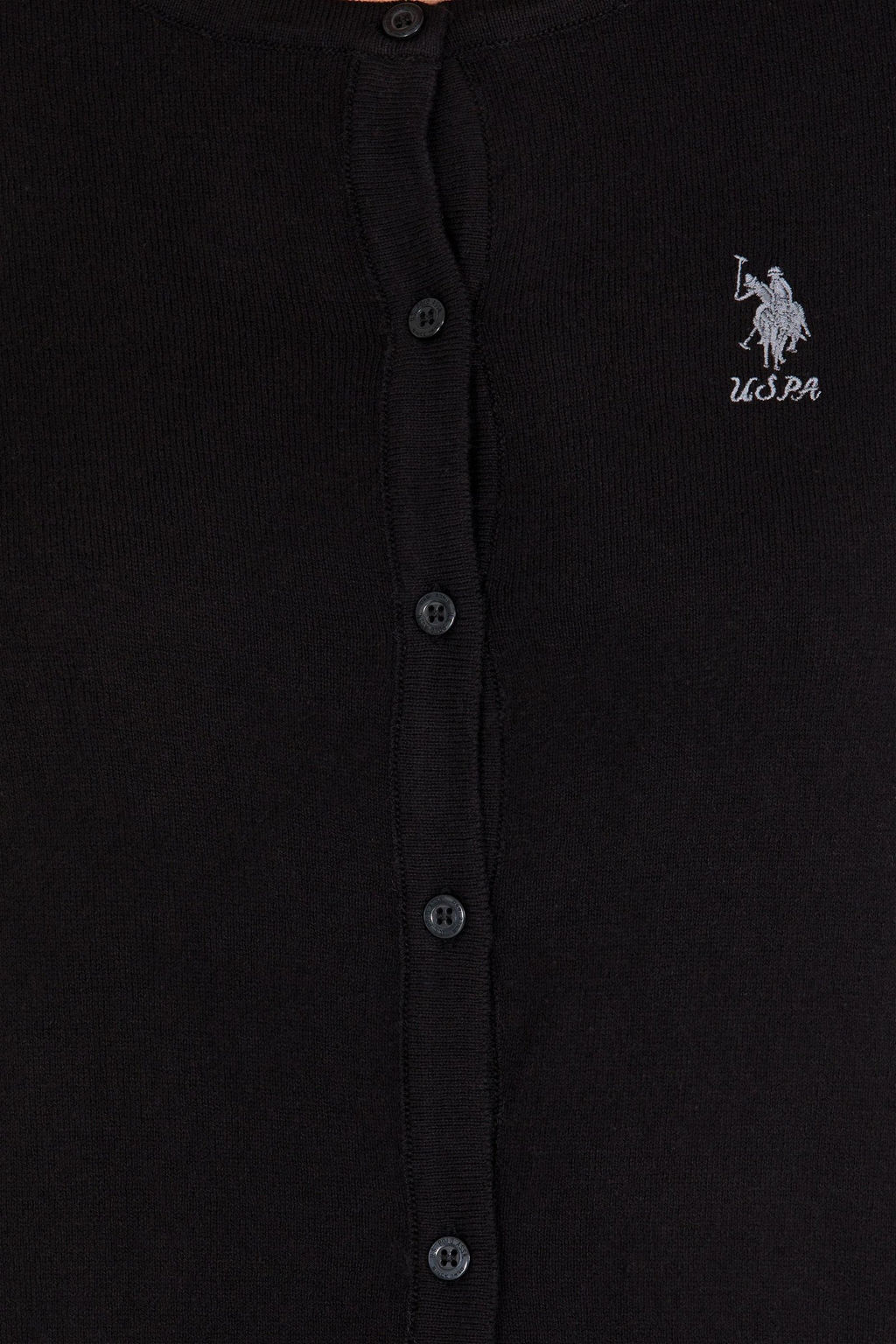 U. S. Polo Assn Женский черный базовый трикотажный кардиган - U.s. polo assn фото 12