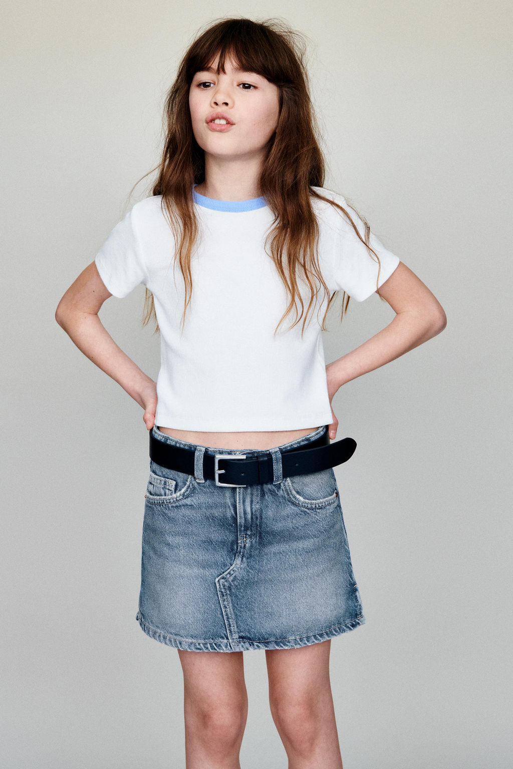 DENIM BERMUDA SKIRT - Zara фото 9