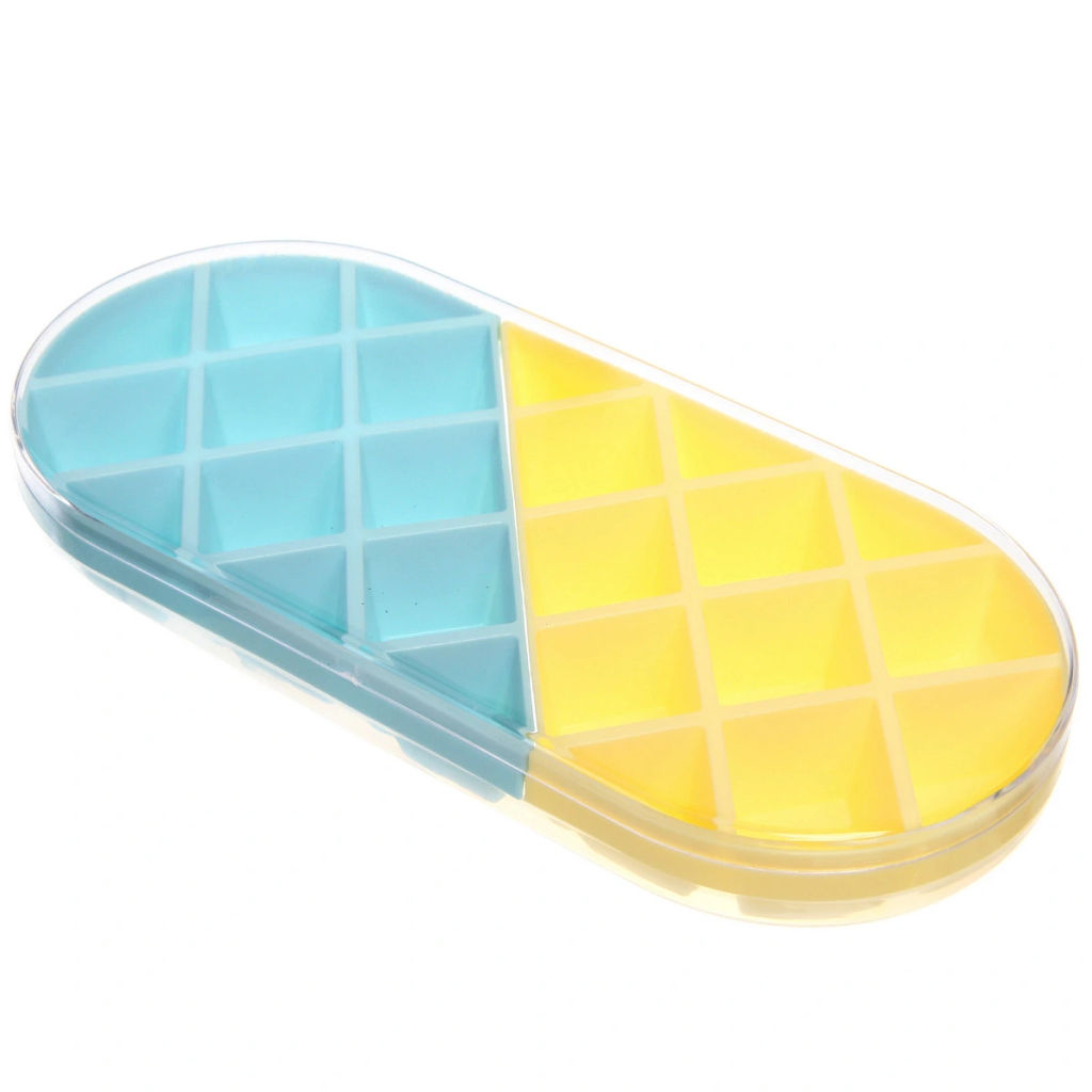 Цена за 2 шт. Форма для льда пластиковая "Ассорти" 25*11*3,5см, цвета микс
