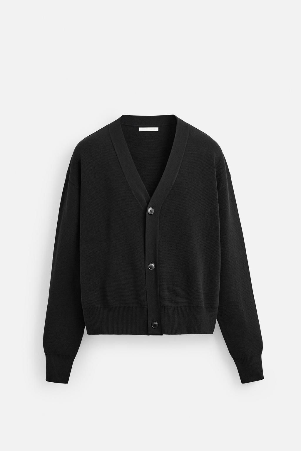 TEXTURED COTTON CARDIGAN - Zara фото 7