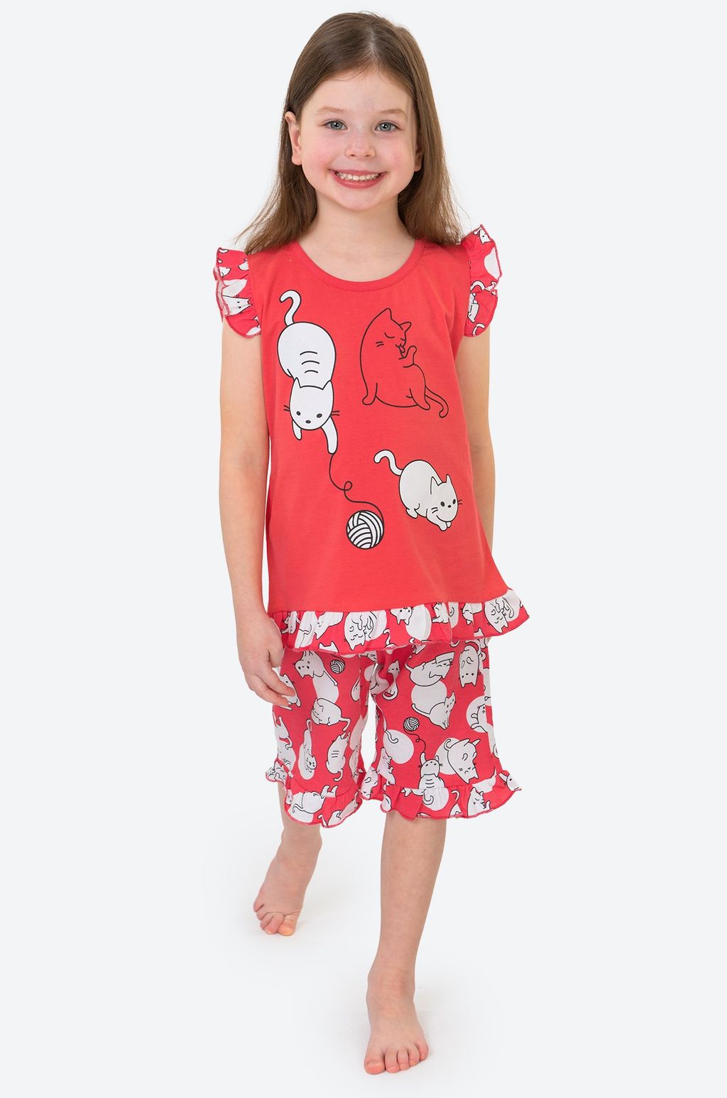 Хлопковая пижама для девочки Bonito  фото 2