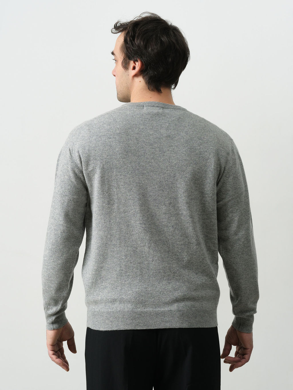 Джемпер из кашемира и шерсти 12M02004 серый