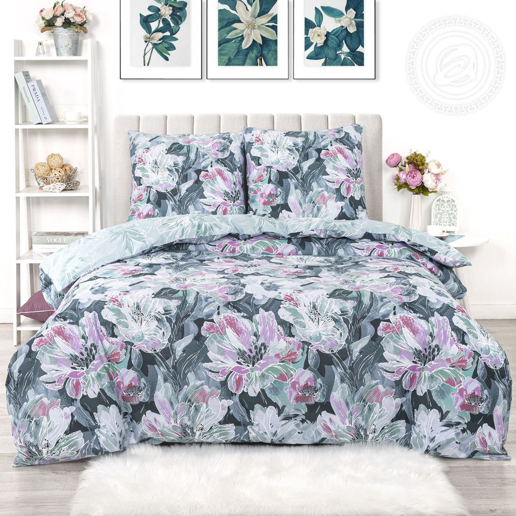 Постельное бельё Дивея (бязь премиум) 2 сп. с Евро/Пододеяльник: 1 шт. - 215*175; Простыня: 1 шт. - 215*240; Наволочка: 2 шт. - 70*70; Премиум - Артпостель фото 3