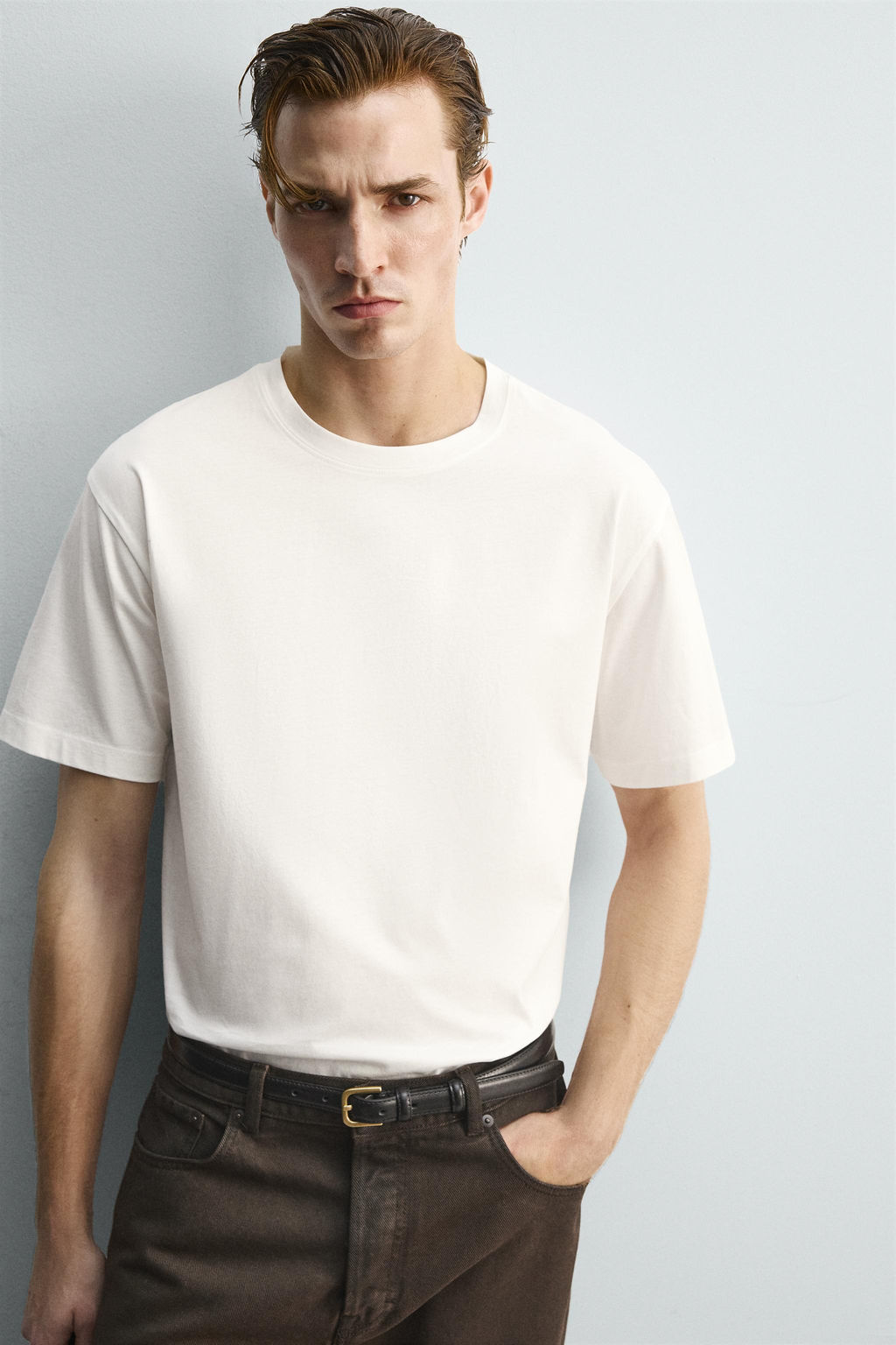 LIMITED EDITION MERCERISED SHORT SLEEVE T-SHIRT - Zara фото 5