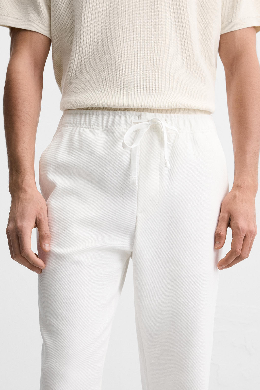 COMFORT FIT JOGGER WAIST TROUSERS - Zara фото 5