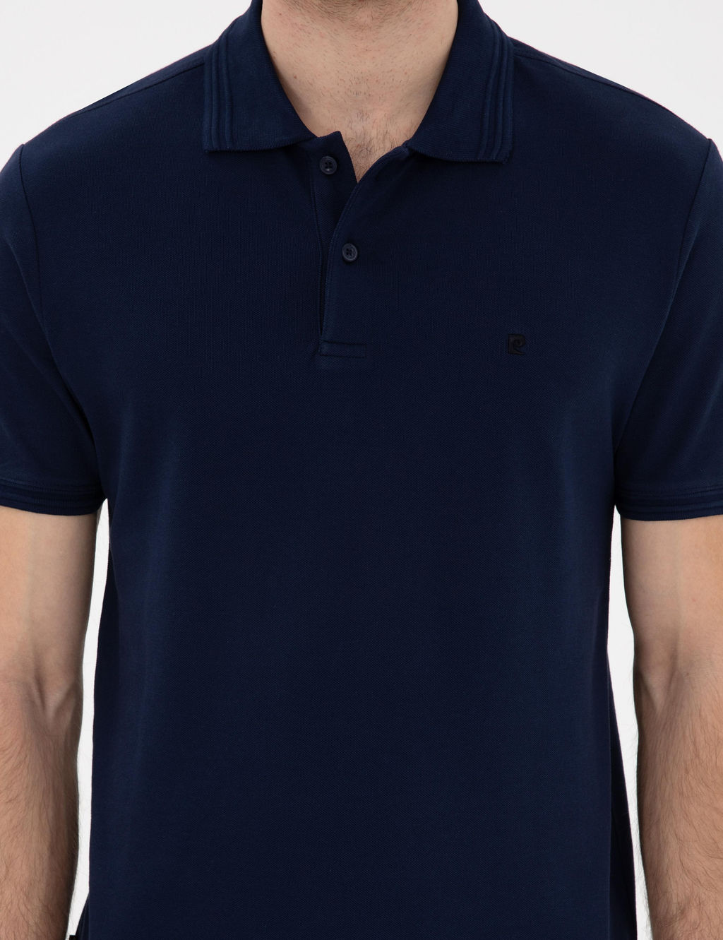 Lacivert Slim Fit Basic Ti__rt