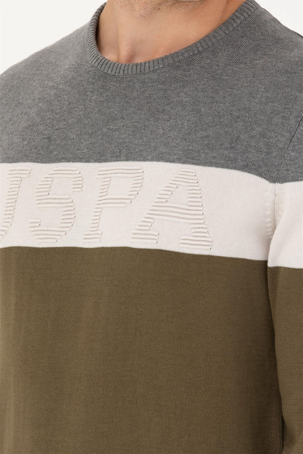 U. S. Polo Assn / Мужской свитер цвета хаки - U.s. polo assn фото 14