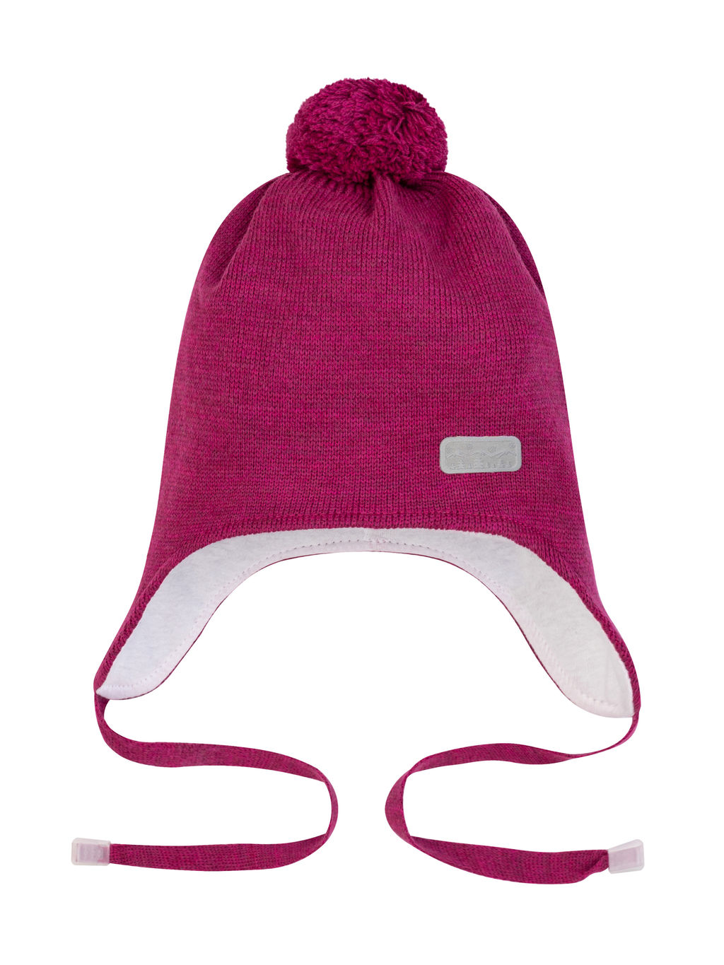 Шапка вязаная малина Ш-108 (52-54)