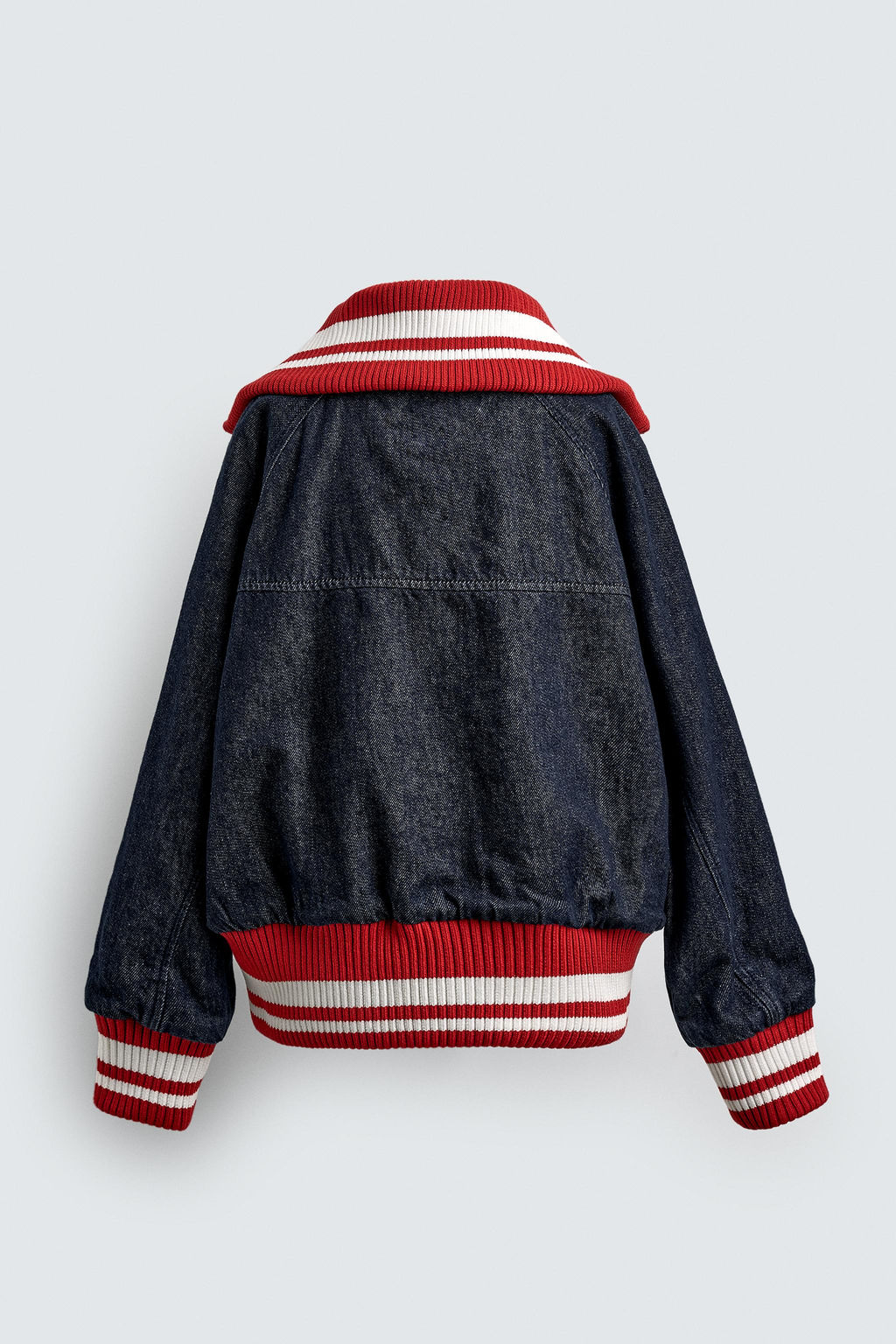 RIBBED DENIM BOMBER JACKET HARRY LAMBERT FOR ZARA X DISNEY  фото 3