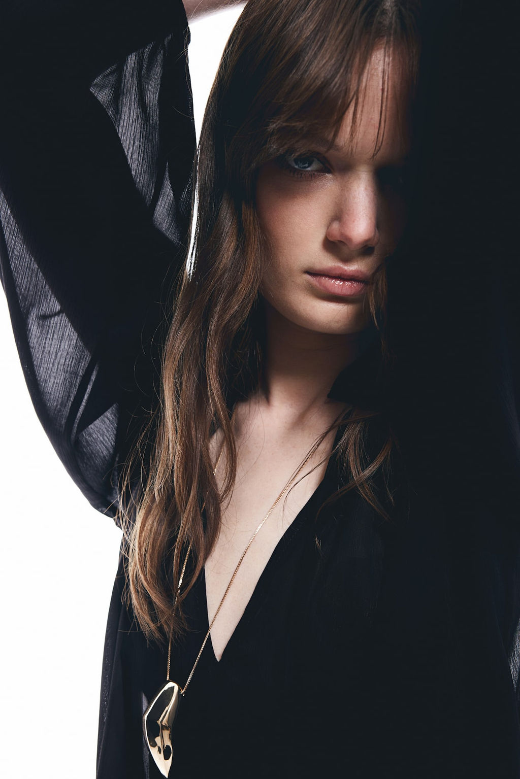 Blusa de gasa efecto arrugado - H&m фото 2