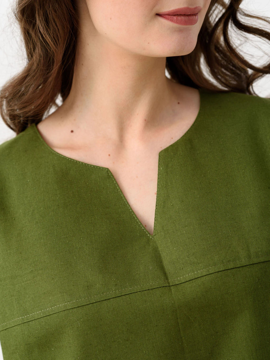 Платье Хлопок 70%, Лен 30% Вологда - Оптима фото 6