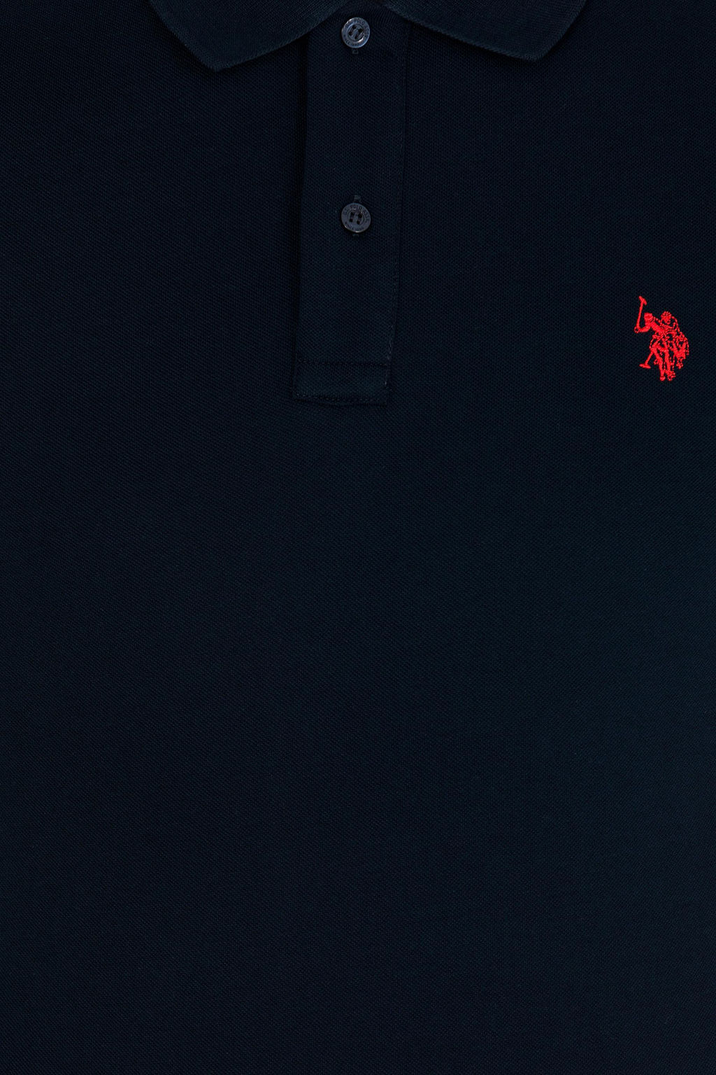 U. S. Polo Assn Мужская темно-синяя базовая футболка с воротником-поло - U.s. polo assn фото 7