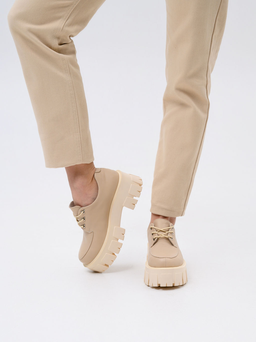 Туфли полуботинки 202.90200m.Бежевый