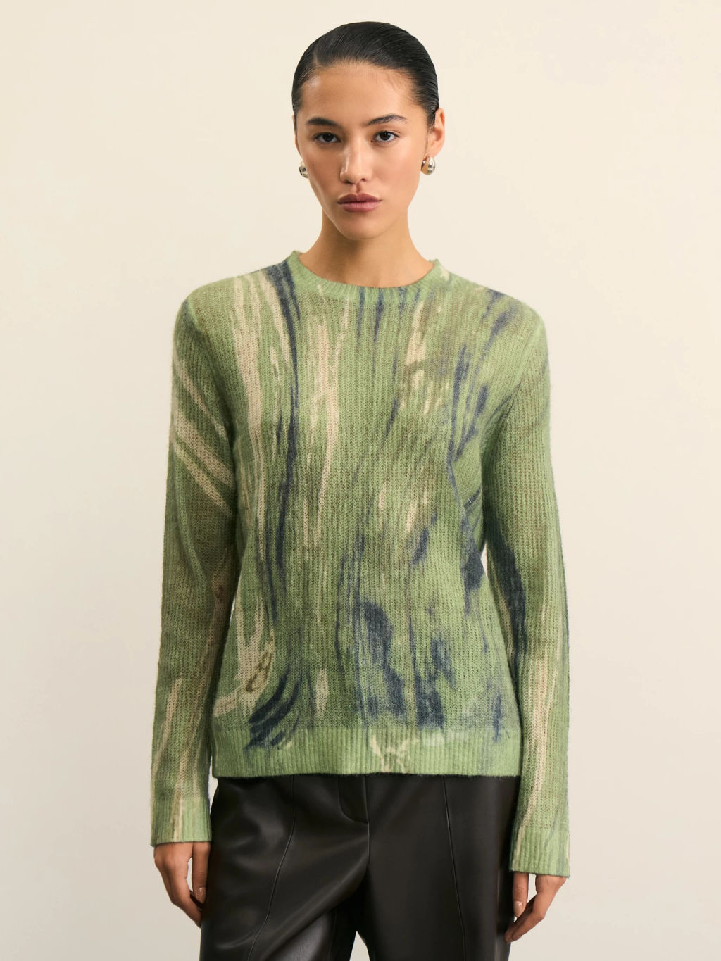 Джемпер с абстрактным принтом / Zarina  фото 3