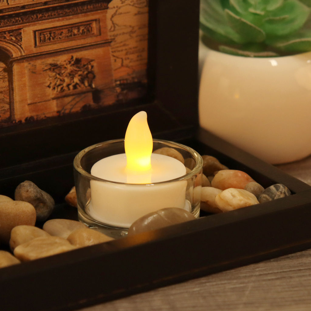 Свеча светодиодная 2 штуки на подставке / CK-548C /уп 24/ А