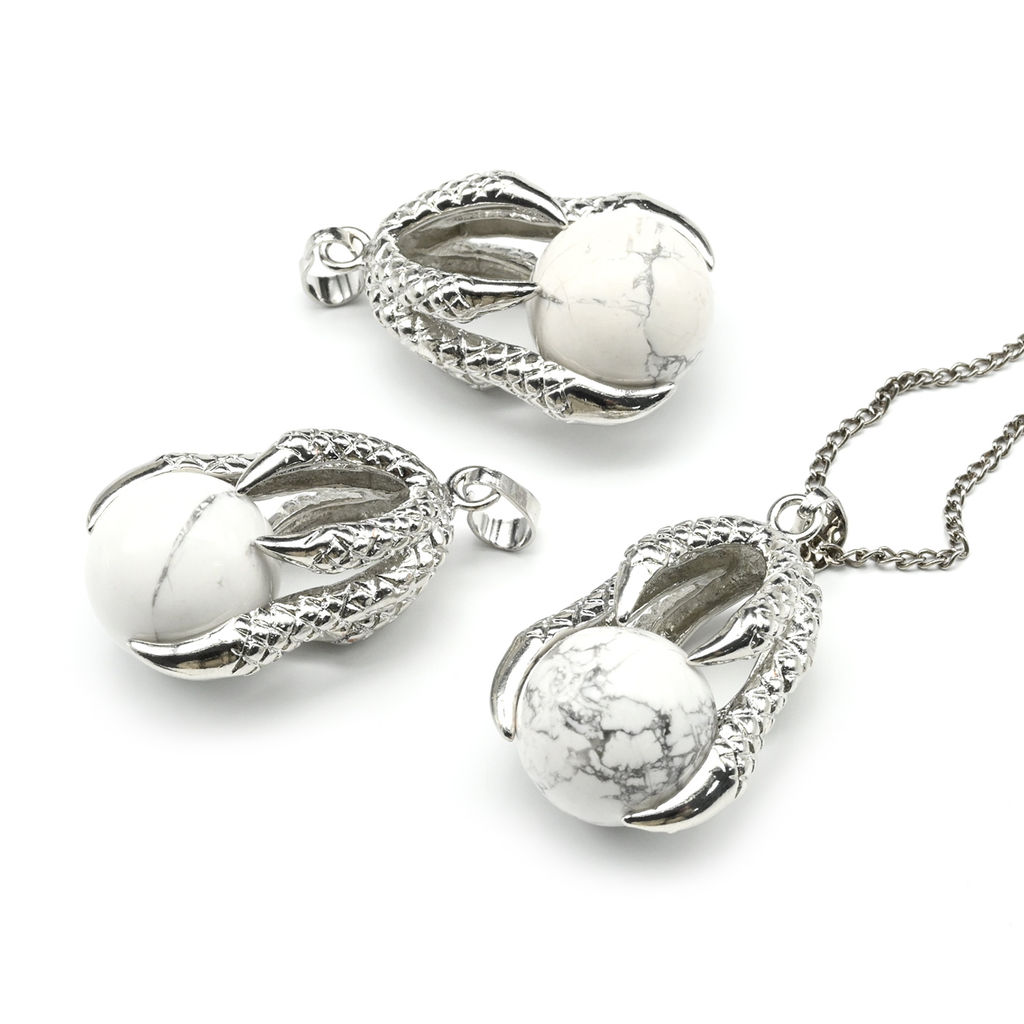 Подвеска Коготь 23*30мм с шариком 16мм из кахолонга