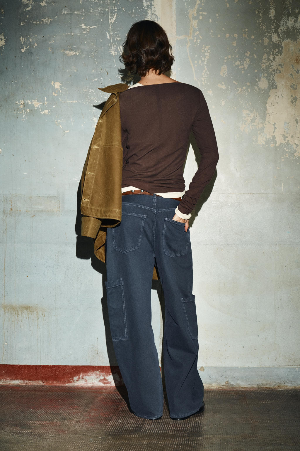 TRF BAGGY BALLOON JEANS WITH POCKETS - Zara фото 6