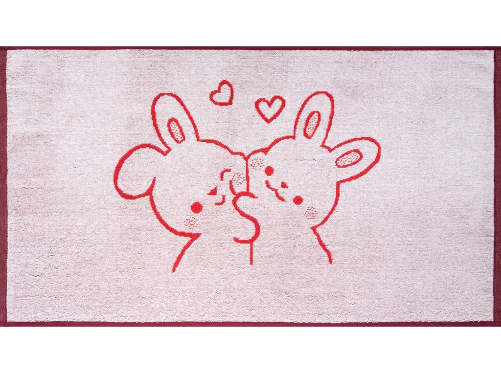 Полотенце махровое 6с103.412ж1 Обнимашки(3-бело-кр.) 50х90см