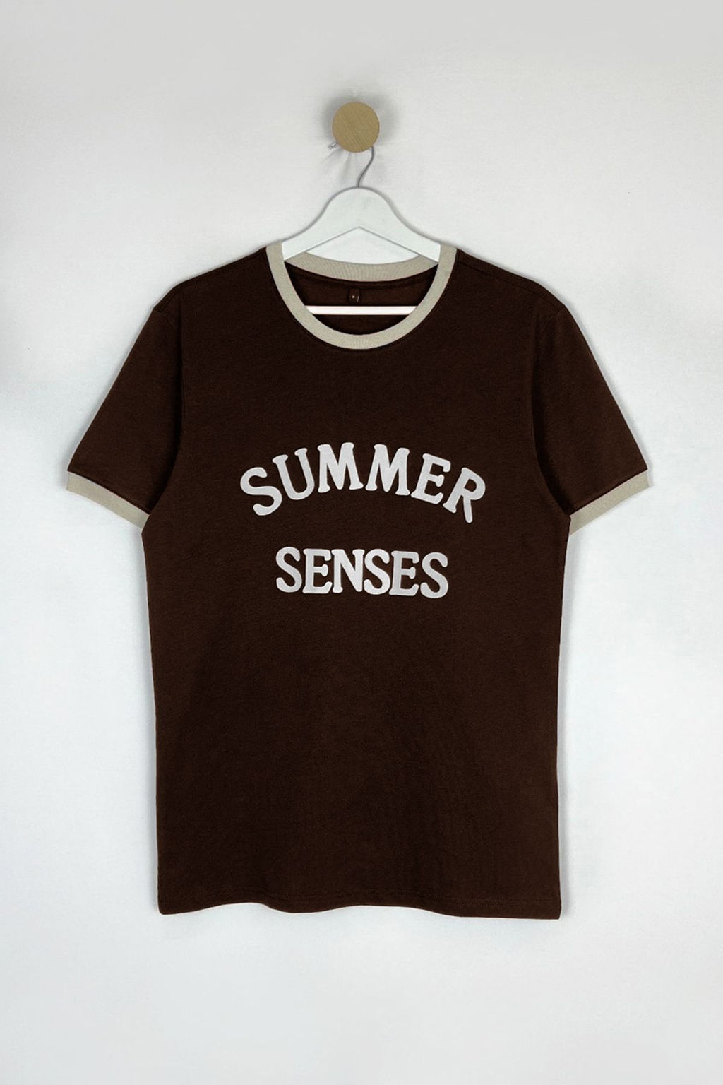 TRENDYOL MAN Ekru Regular/Normal Kesim Kol Detayl? Bask?l? %100 Pamuk Tok Kumas T-shirt TMNSS25TS00034 - Trendyolmilla фото 6
