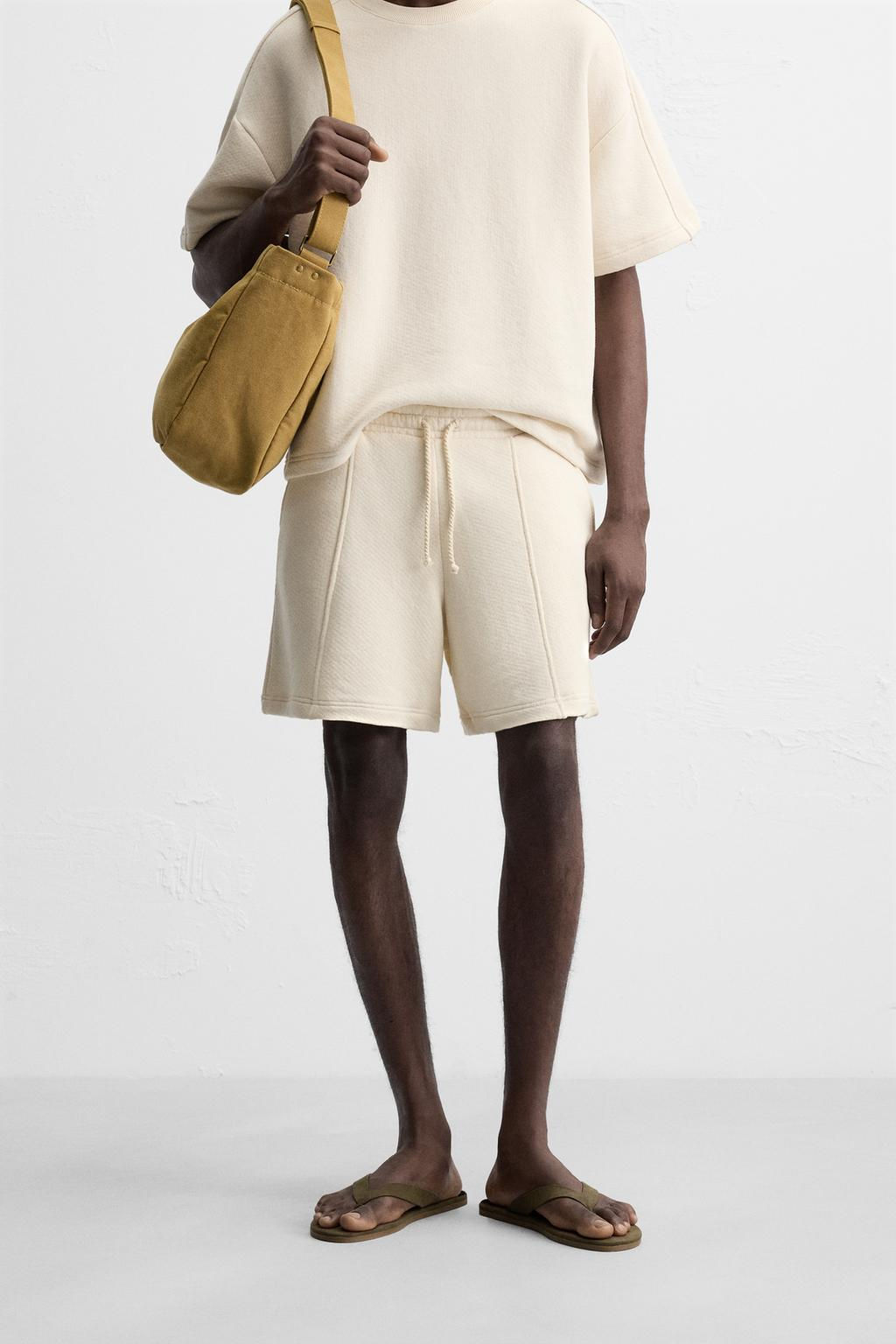 RELAXED FIT JOGGER BERMUDA SHORTS - Zara фото 2