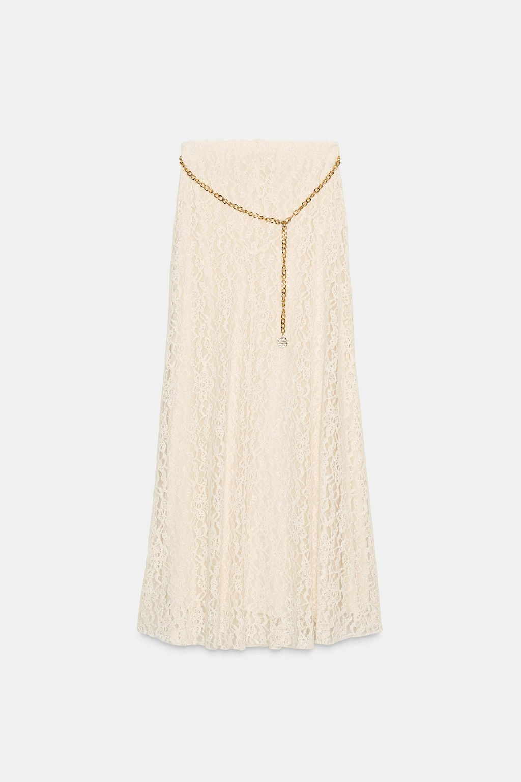 MIDI SKIRT WITH CHAIN BELT - Zara фото 5