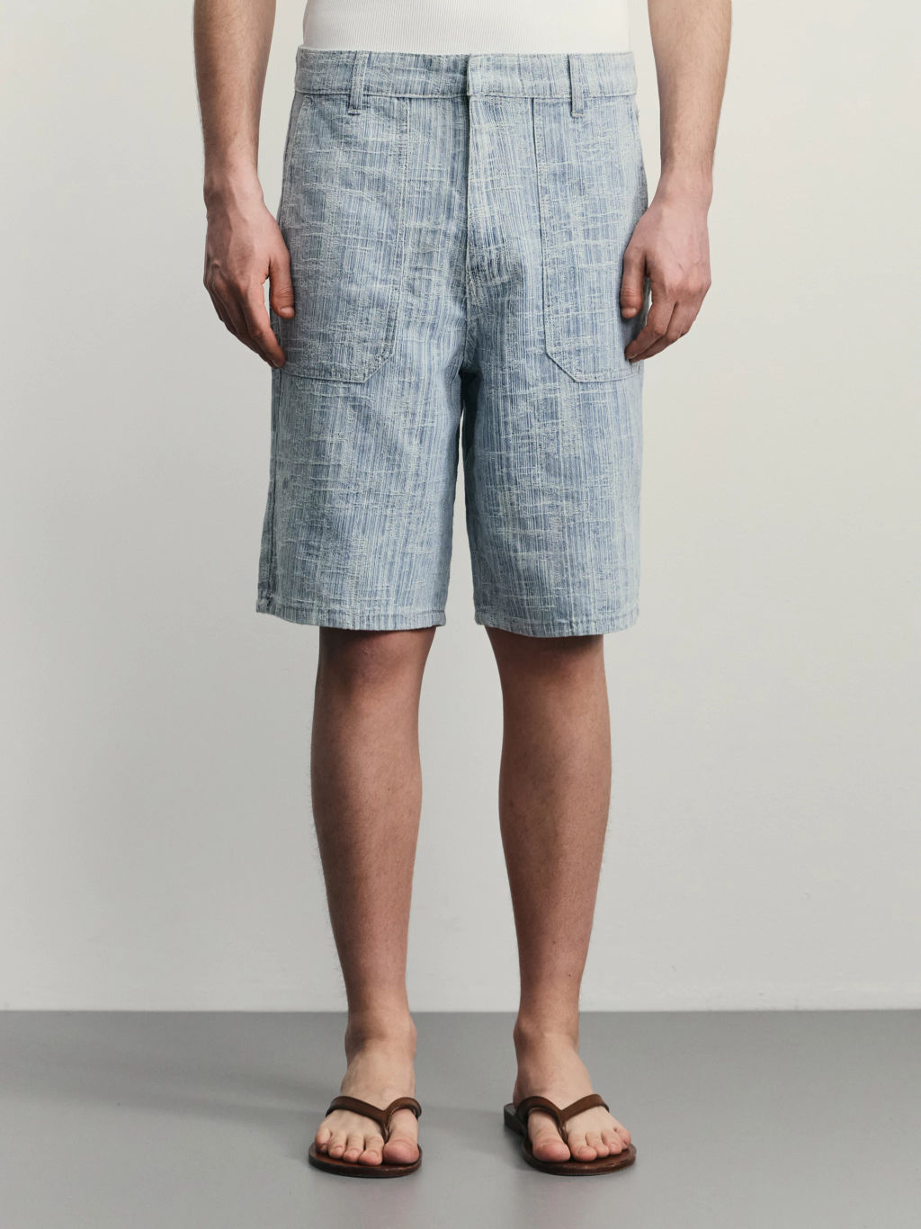 Брюки (бриджи) джинсовые мужские / Zarina  фото 3