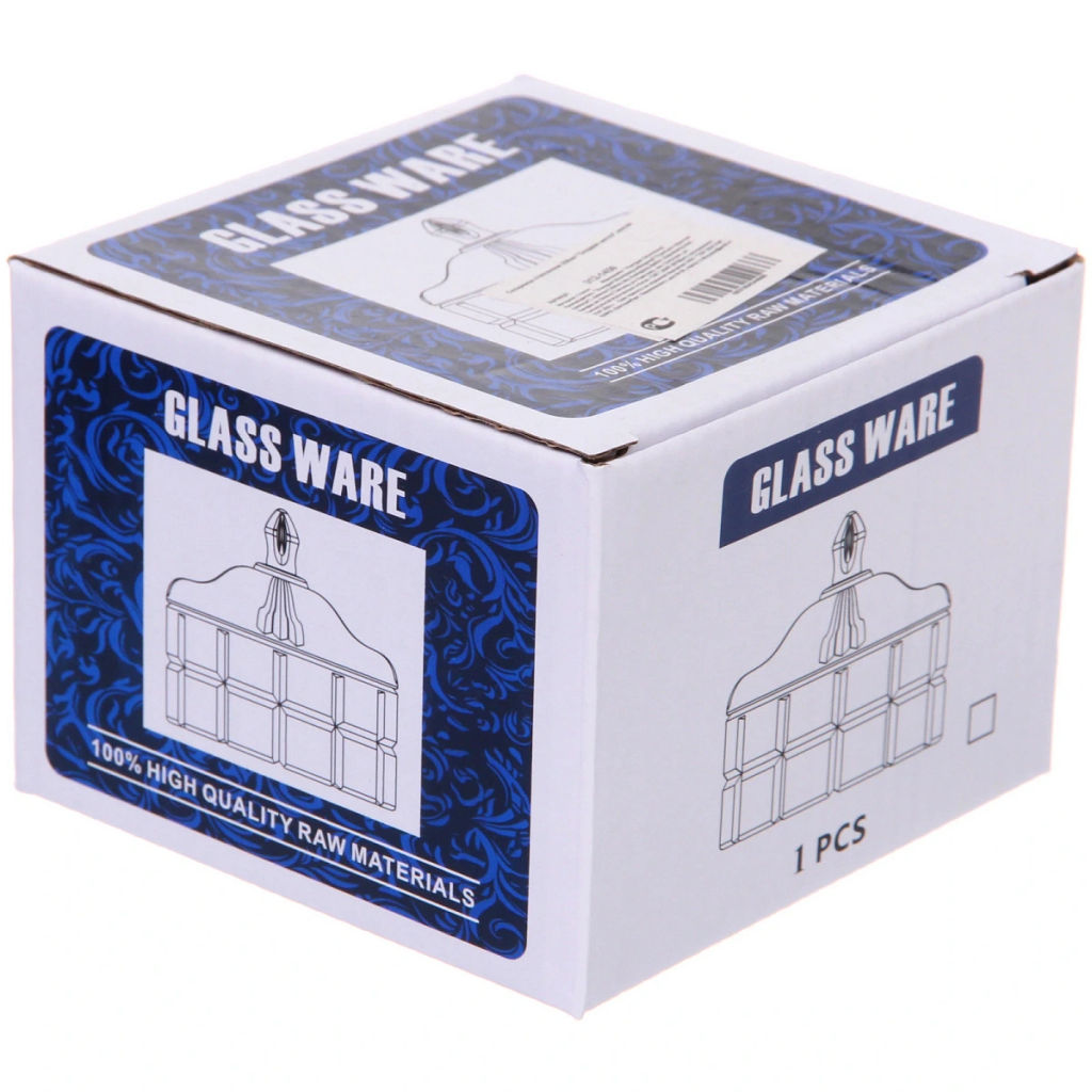 Сахарница стеклянная 250мл "Сладкая мечта" клетка