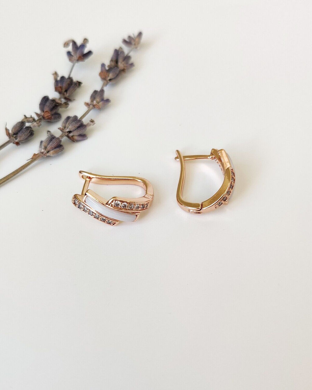 Серьги с керамикой