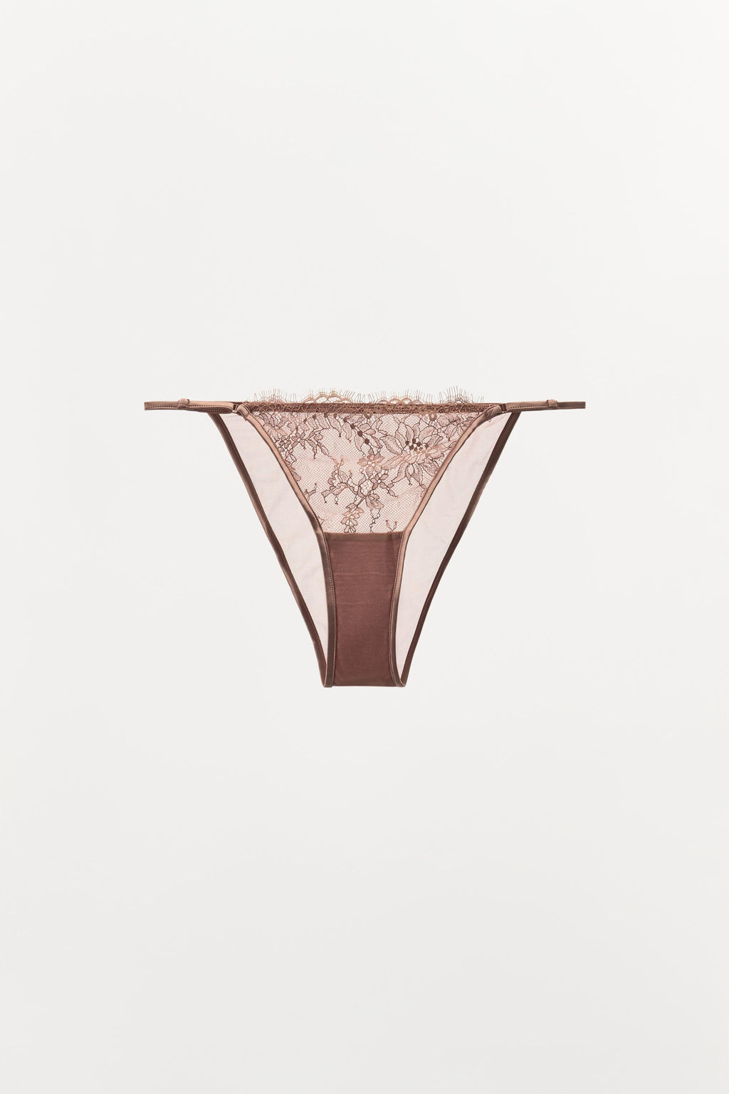 FLORAL EMBROIDERED LACE BRIEFS - Zara фото 4