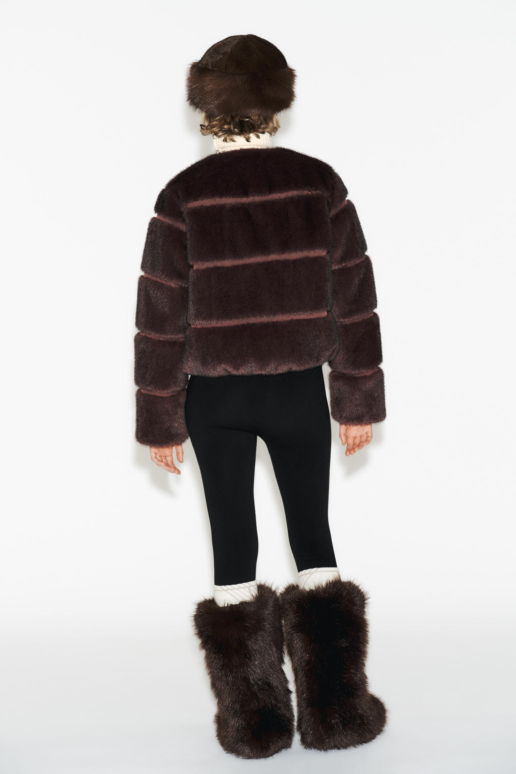 SHORT FAUX FUR COAT HEIQ XREFLEX SKI COLLECTION