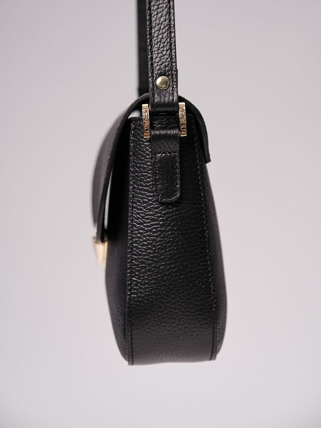 Сумка кожаная через плечо Deboro 3158 черный