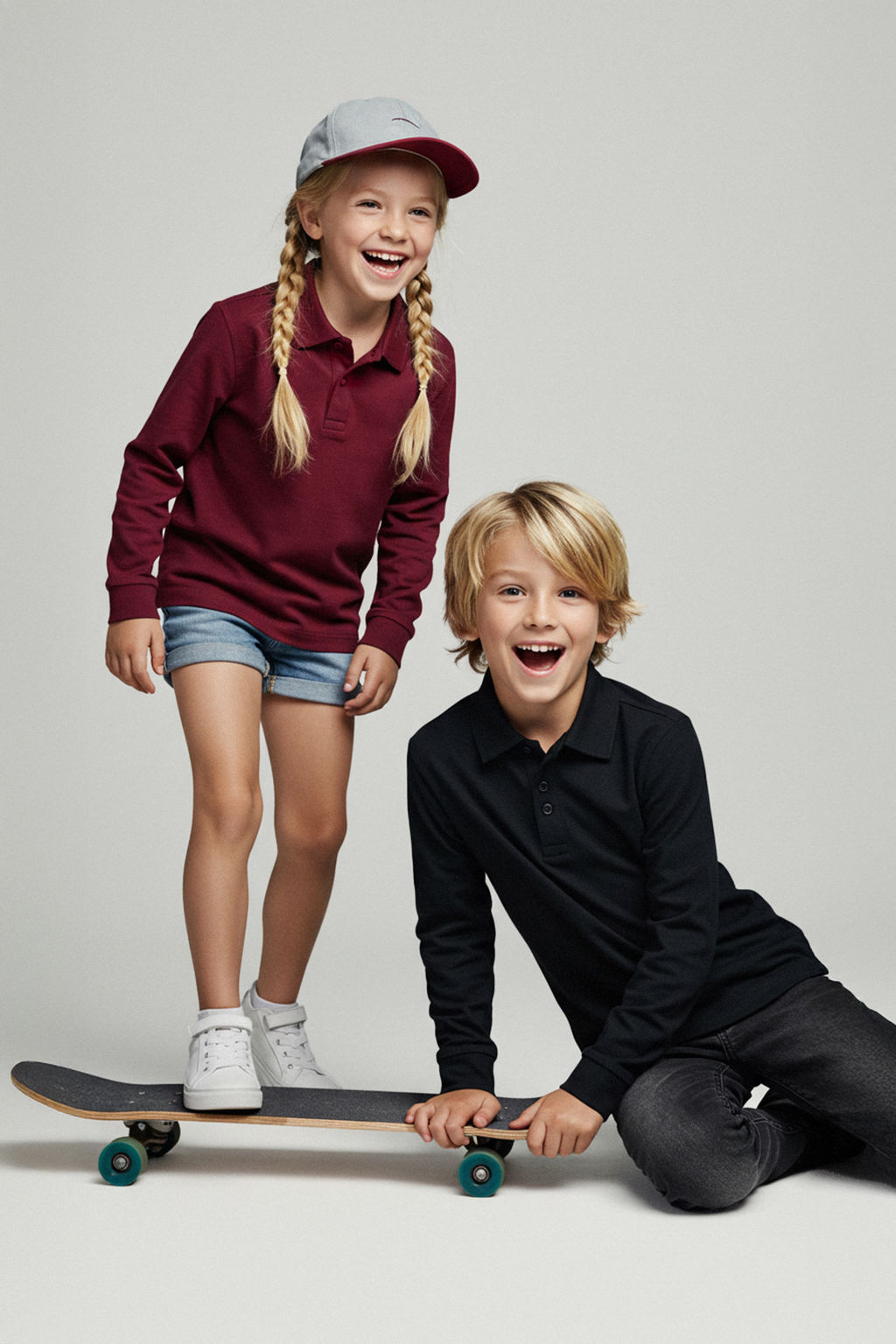 Beyaz 3lu Paket Unisex Mevsimlik Polo Yaka Uzun Kollu Orme T-Shirt TKDAW25TS00004 - Trendyolmilla фото 28