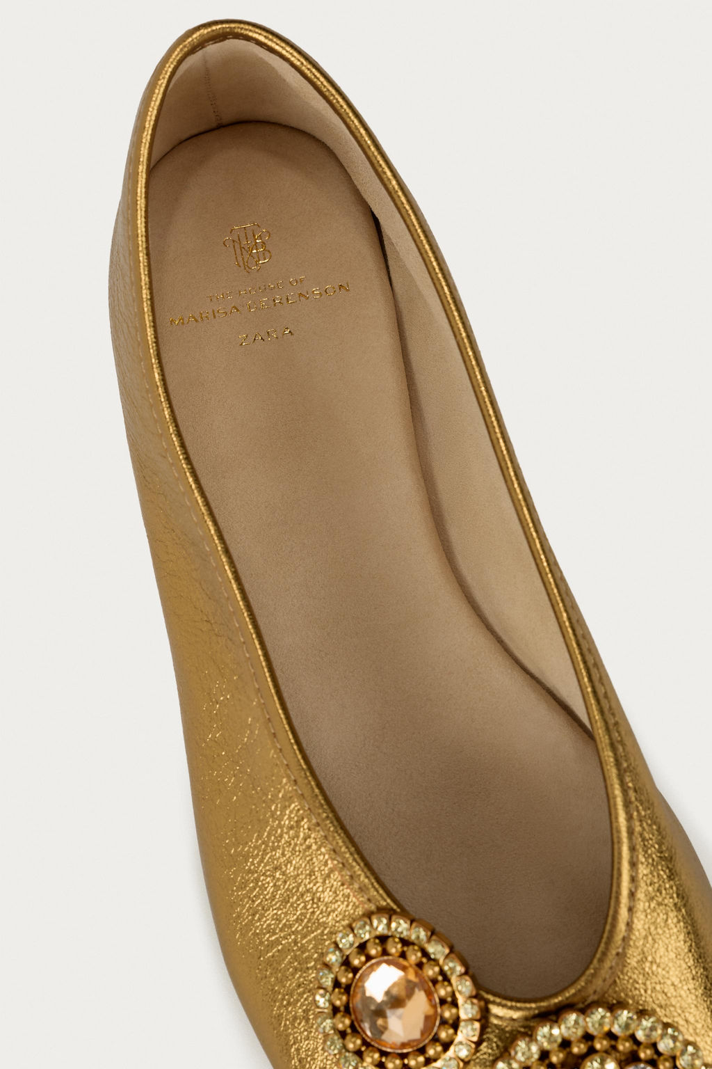 BAILARINA PIEL MARISA BERENSON X ZARA / Oro  фото 6