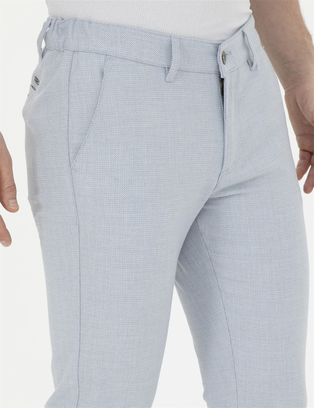 A__k Mavi Slim Fit Kanvas Pantolon - Pierre cardin фото 5